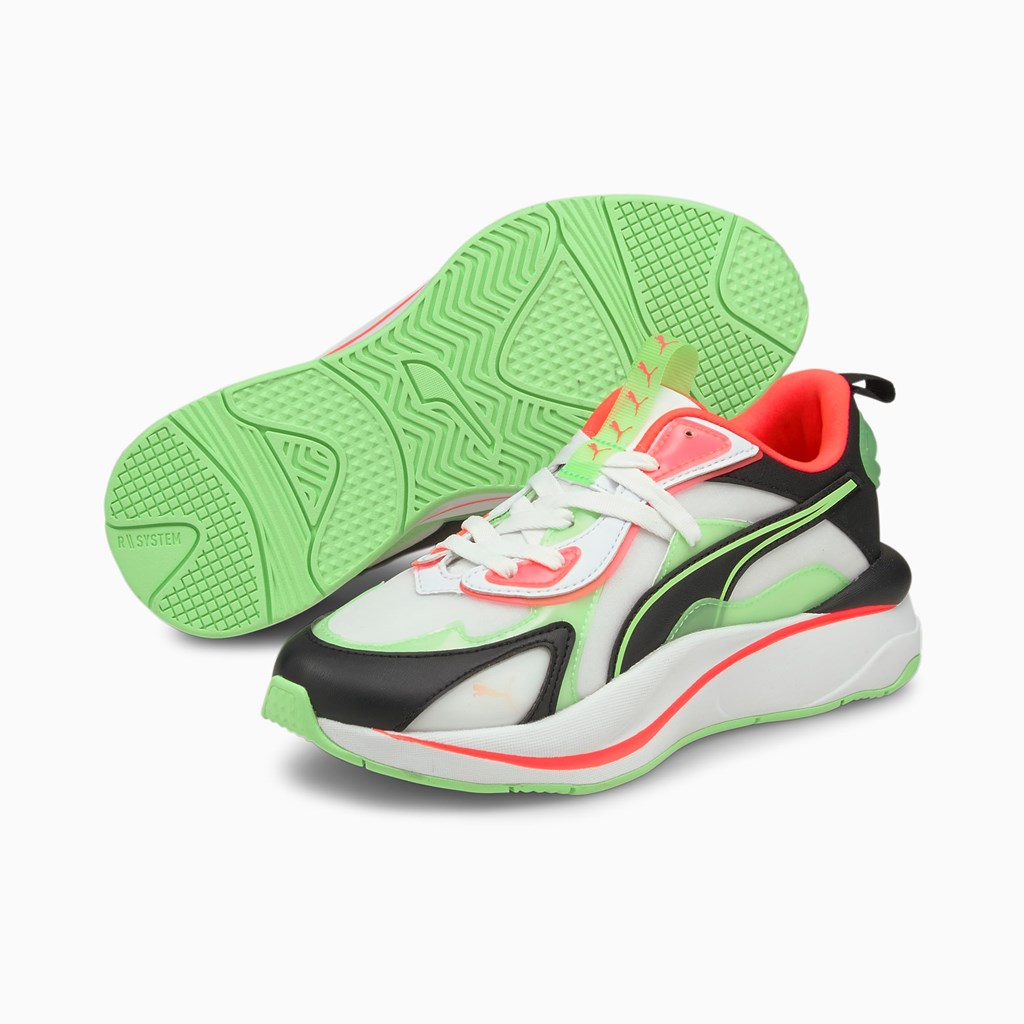 Dámské Tenisky Puma RS-Curve City Lights Bílé Zelene | UJVRS5291