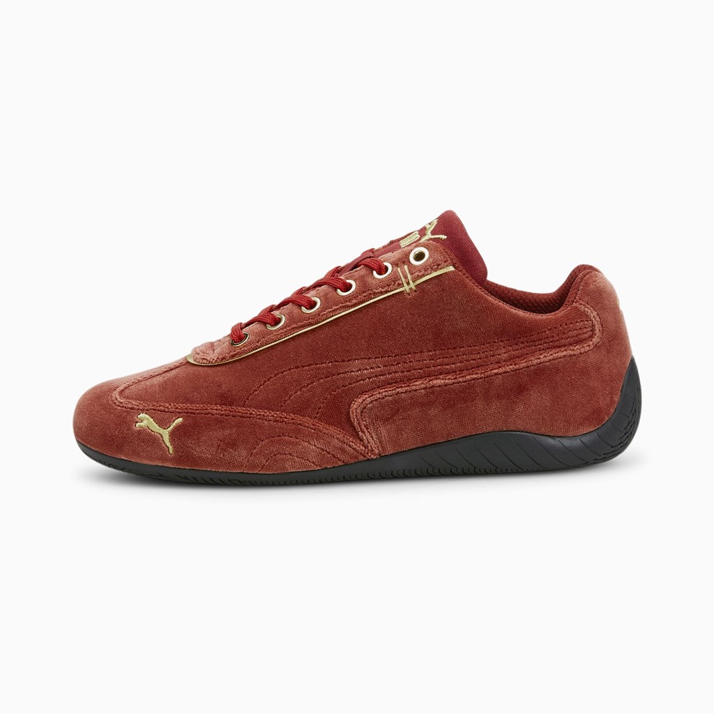 Dámské Tenisky Puma Speedcat Velvet Červené Zlaté | BXQMJ7853