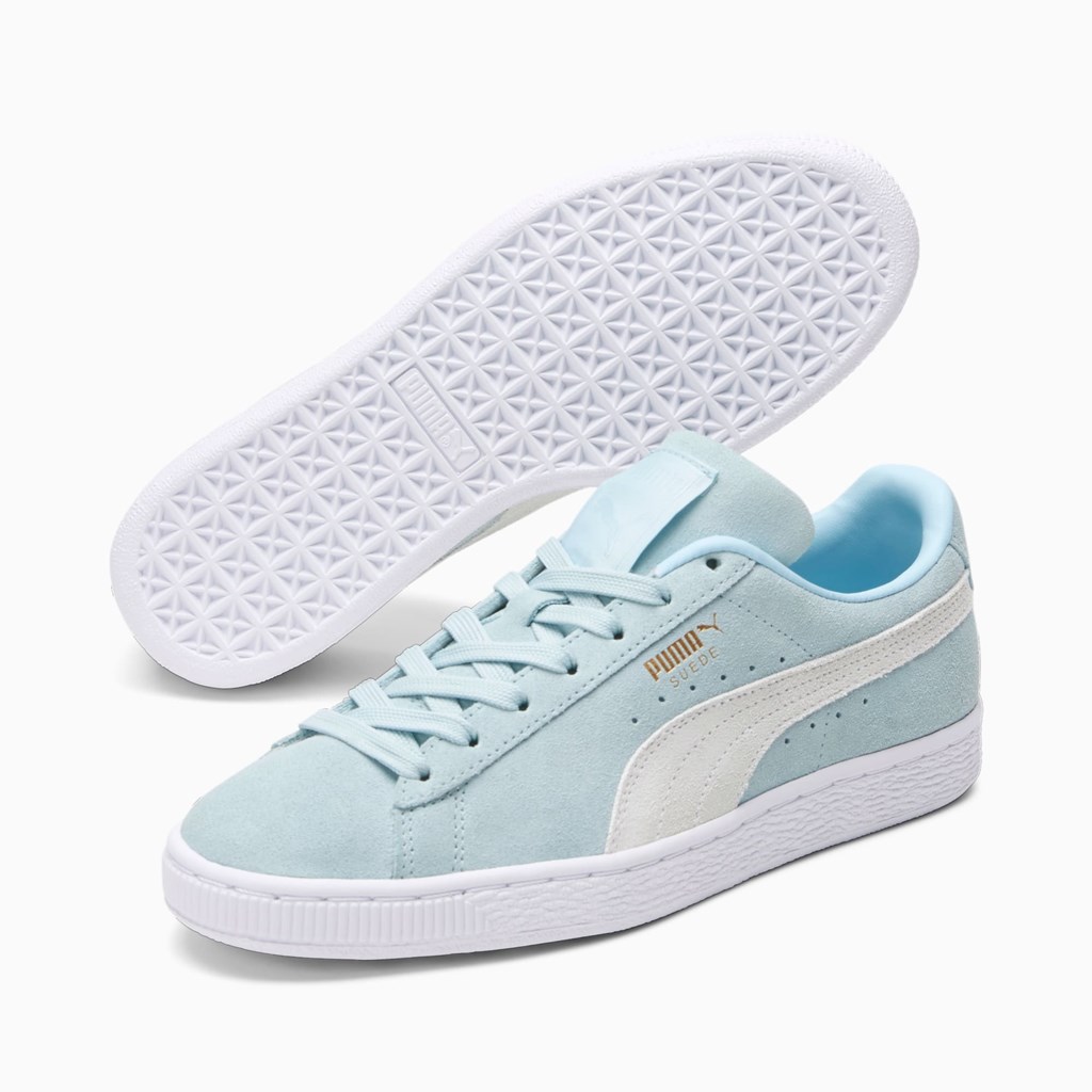 Dámské Tenisky Puma Suede Classic XXI Blankyt Bílé Zlaté | WPUIJ9621