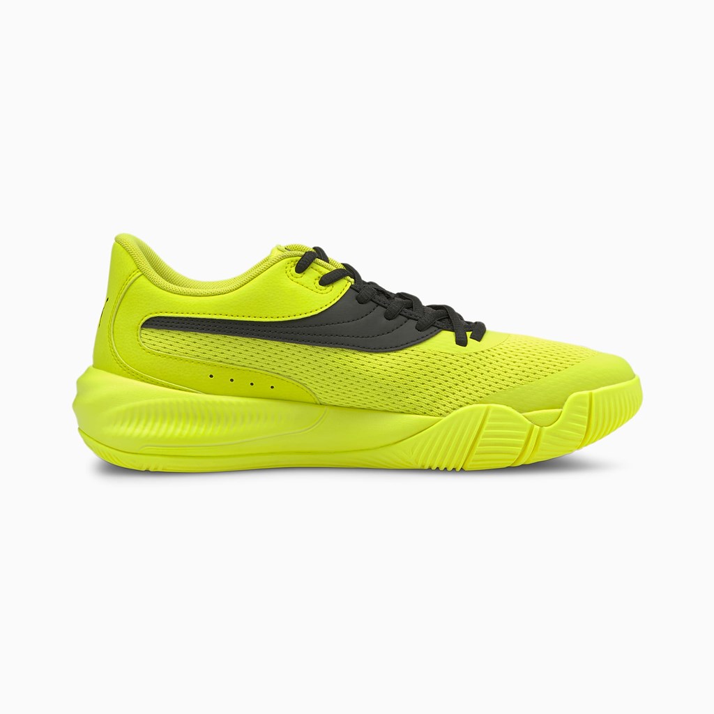 Dámské Tenisky Puma Triple Basketball Žluté Černé | UODVJ2841