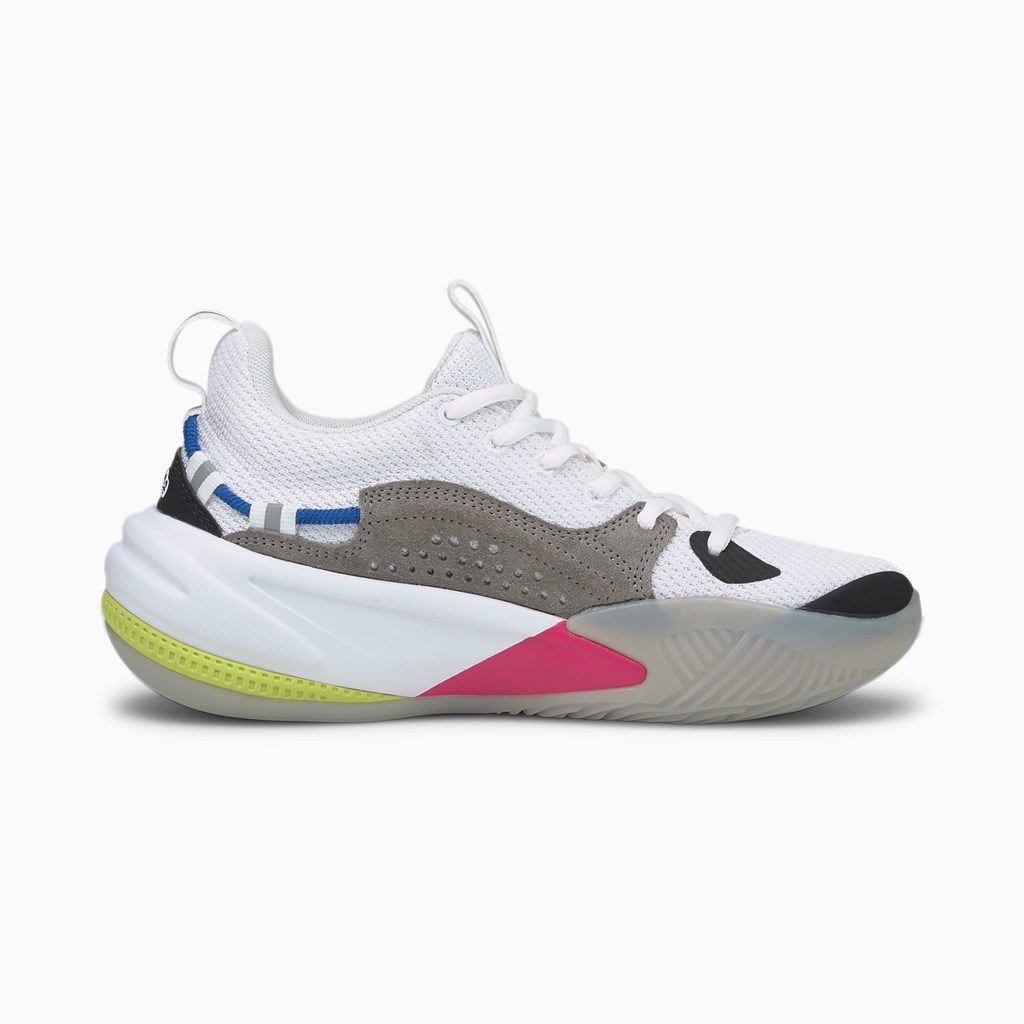 Dívčí Basketbalové Boty Puma Rs-dreamer Little Bílé Fialové | 681509-VAS