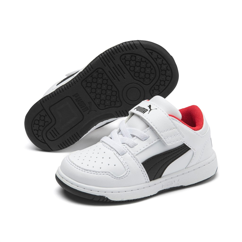 Dívčí Tenisky Puma Puma Rebound Layup Lo Toddler Bílé Černé Červené | 725KAOWDJ