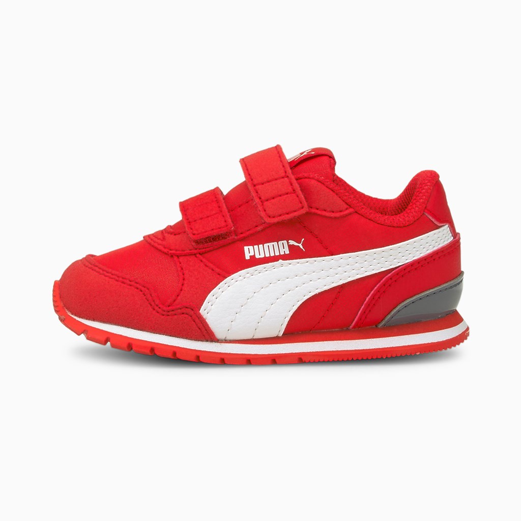 Dívčí Tenisky Puma St Runner V2 V Toddler Červené Bílé | 130FIOKYJ