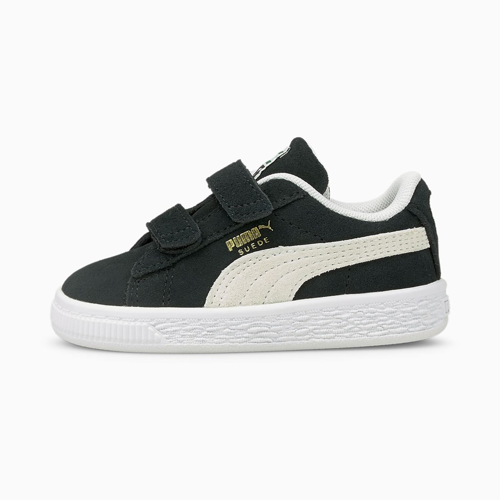 Dívčí Tenisky Puma Suede Classic XXI AC Toddler Černé Bílé | 056OAHYNI