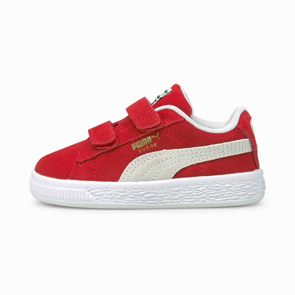 Dívčí Tenisky Puma Suede Classic XXI AC Toddler Červené Bílé | 096IHMKSB