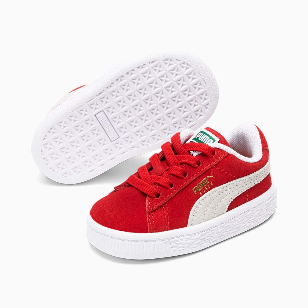 Dívčí Tenisky Puma Suede Classic XXI Toddler Červené Bílé | 032QASXOW