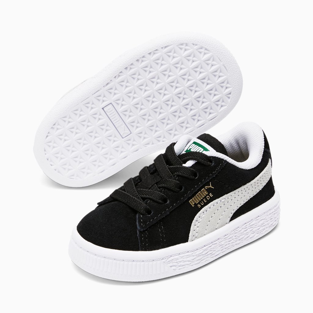 Dívčí Tenisky Puma Suede Classic XXI Toddler Černé Bílé | 576HQGIFY