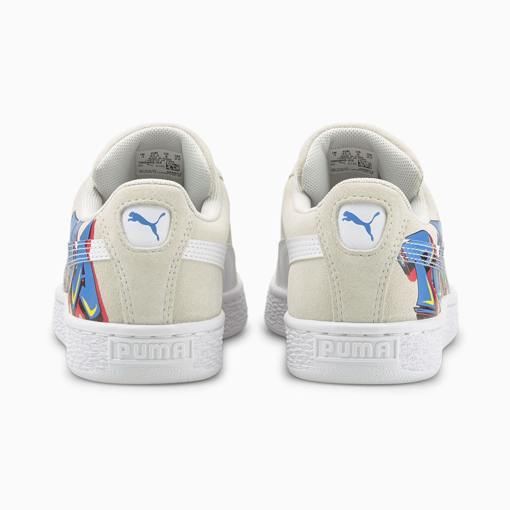 Dívčí Tenisky Puma Suede Street Art Youth JR Blankyt | 783XHJYOB