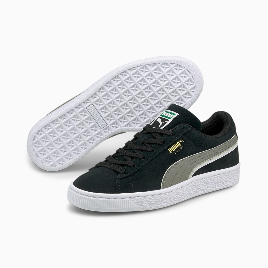 Dívčí Tenisky Puma Suede Triplex JR Černé Bílé | 927TPDMZA