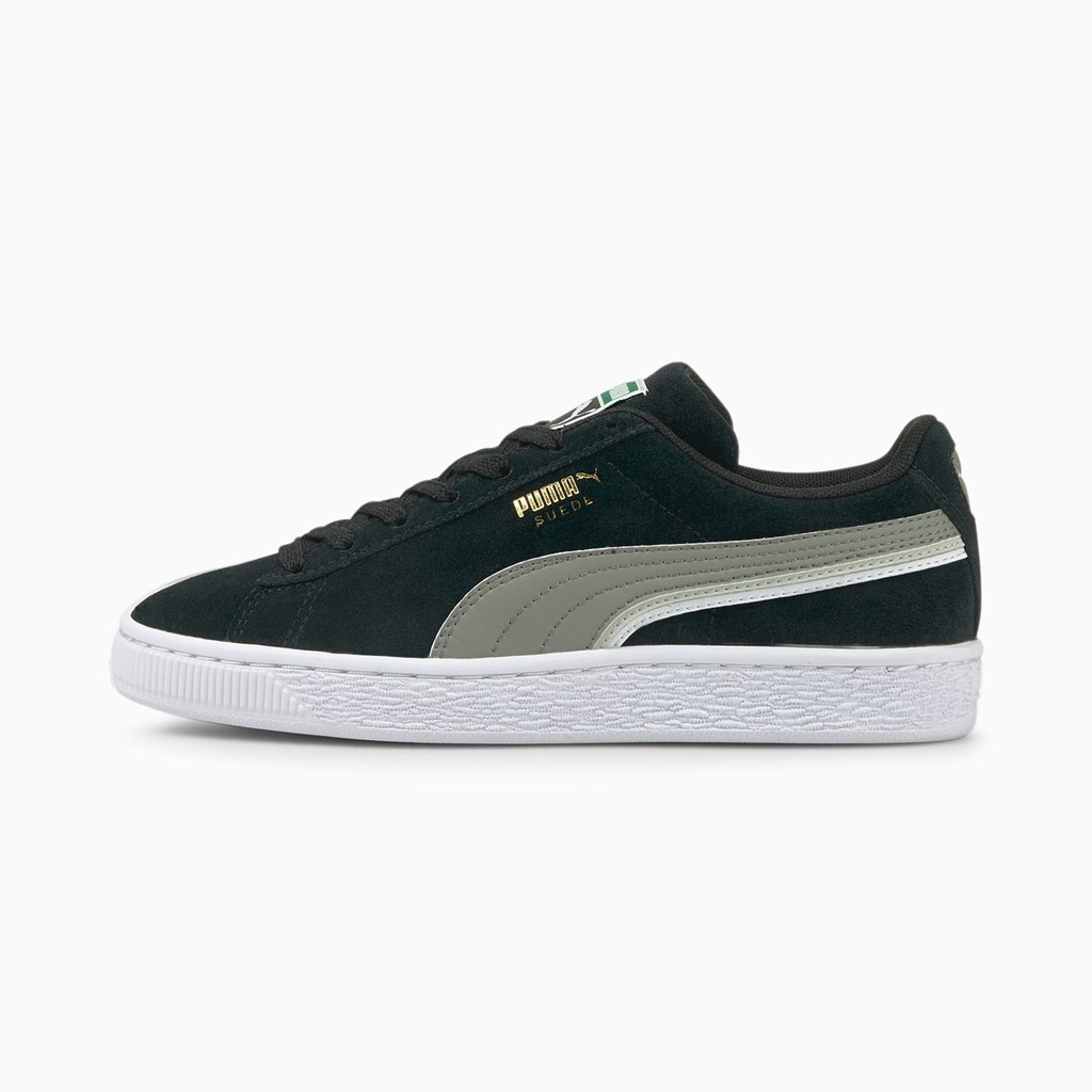 Dívčí Tenisky Puma Suede Triplex JR Černé Bílé | 927TPDMZA