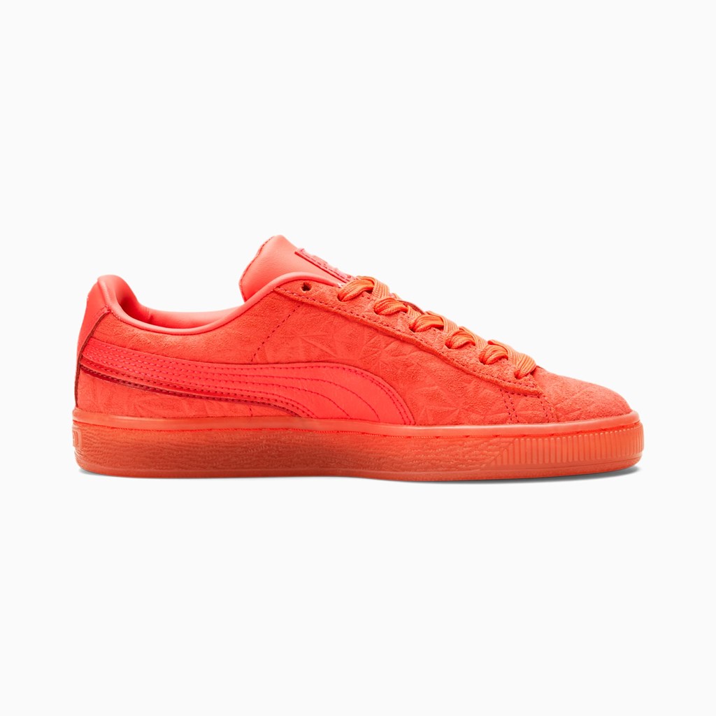 Dívčí Tenisky Puma Suede Triplex Mono JR Růžové Červené | 648DTQVJU