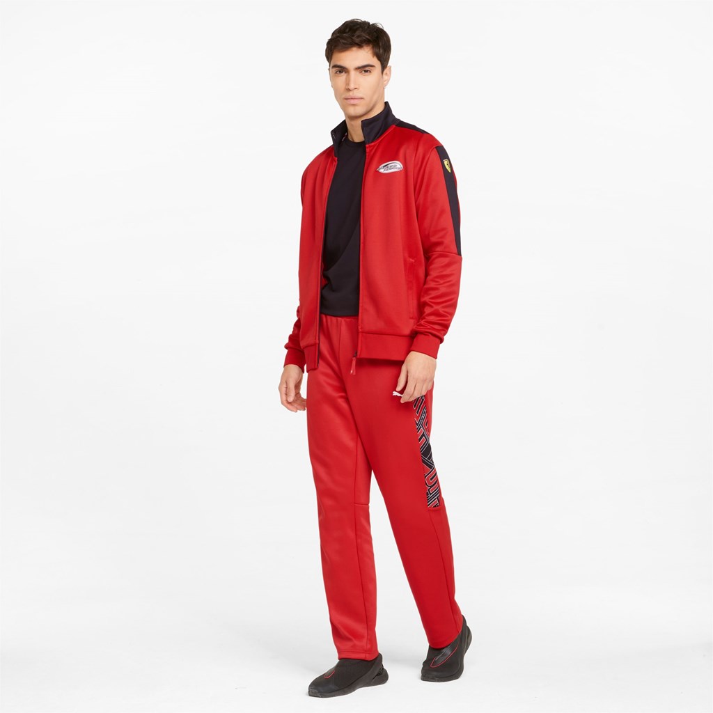 Pánské Bundy Puma Scuderia Ferrari Race T7 Track Rosso Corsa | 275489-QIP