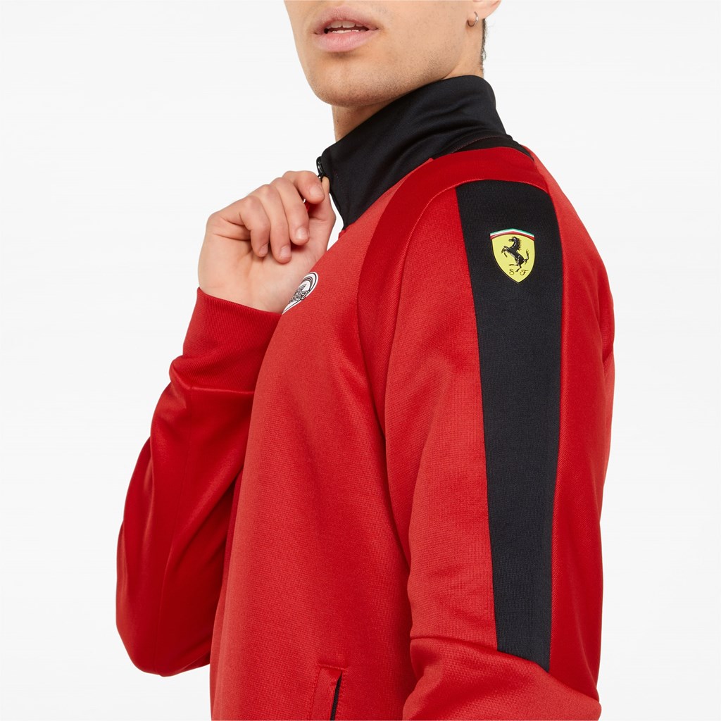 Pánské Bundy Puma Scuderia Ferrari Race T7 Track Rosso Corsa | 275489-QIP