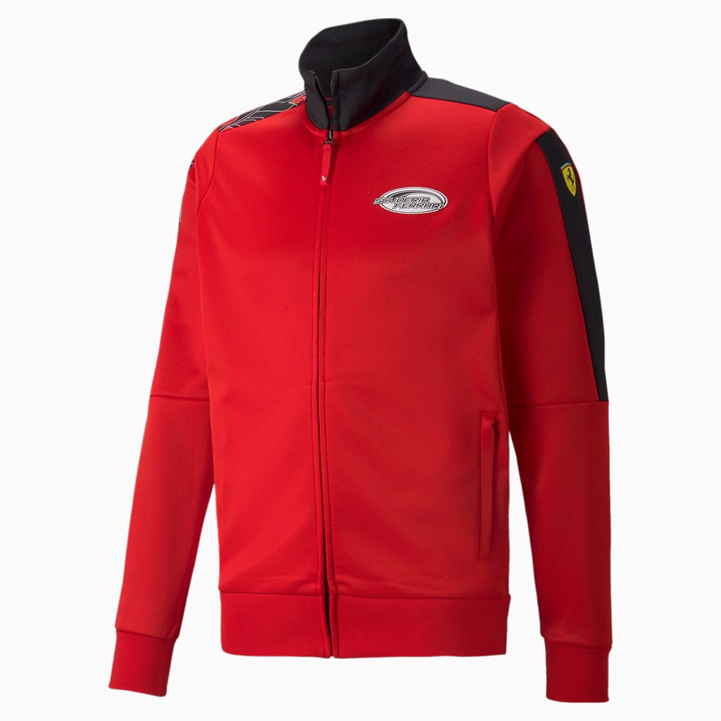 Pánské Bundy Puma Scuderia Ferrari Race T7 Track Rosso Corsa | 275489-QIP