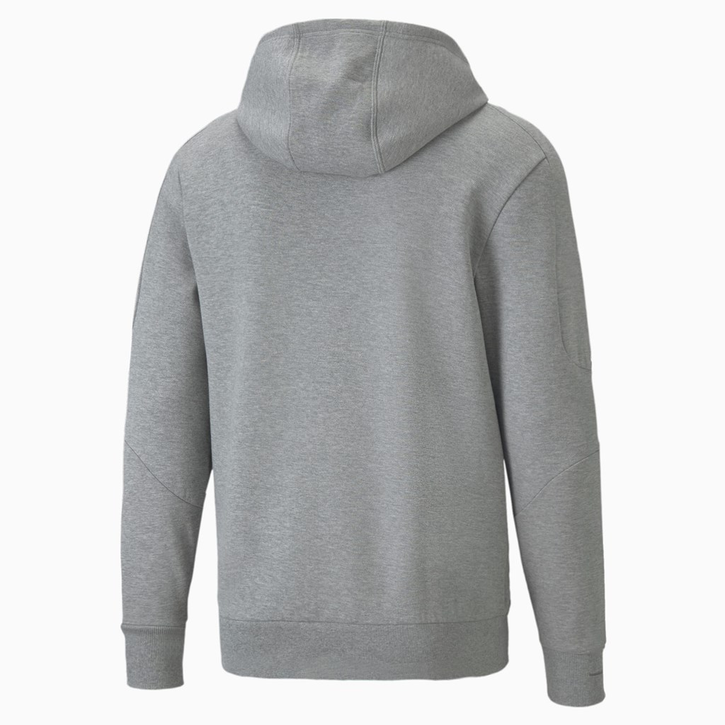 Pánské Bundy Puma Scuderia Ferrari Race S Kapucí Sweat Medium Gray Heather | 349865-ABX