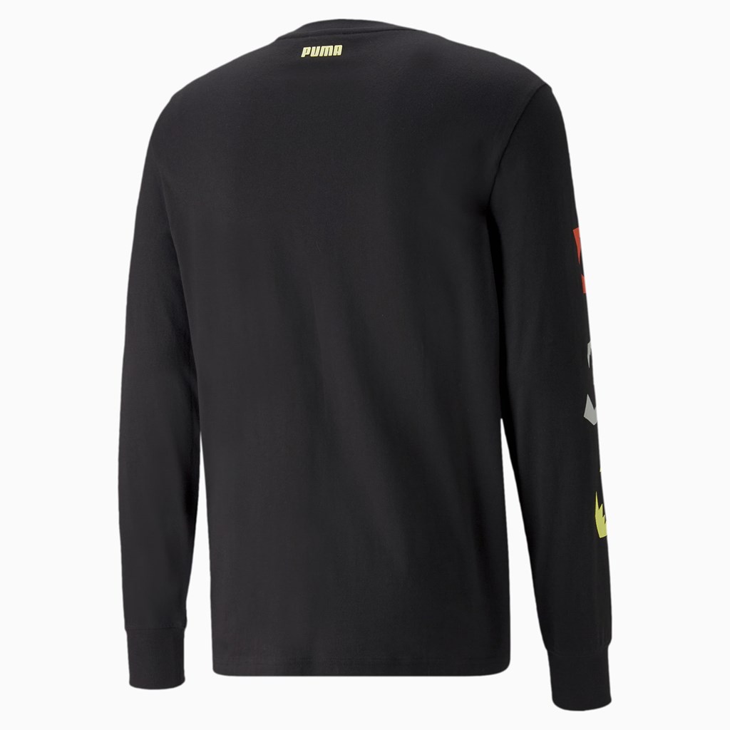 Pánské Běžecké Tričko Puma 4th Quarter Long Sleeve Černé | 095NKZQVT