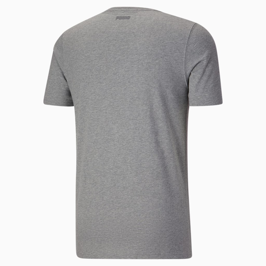 Pánské Běžecké Tričko Puma Dylan Krátké Sleeve Basketball Medium Gray Heather | 843YQHFJC