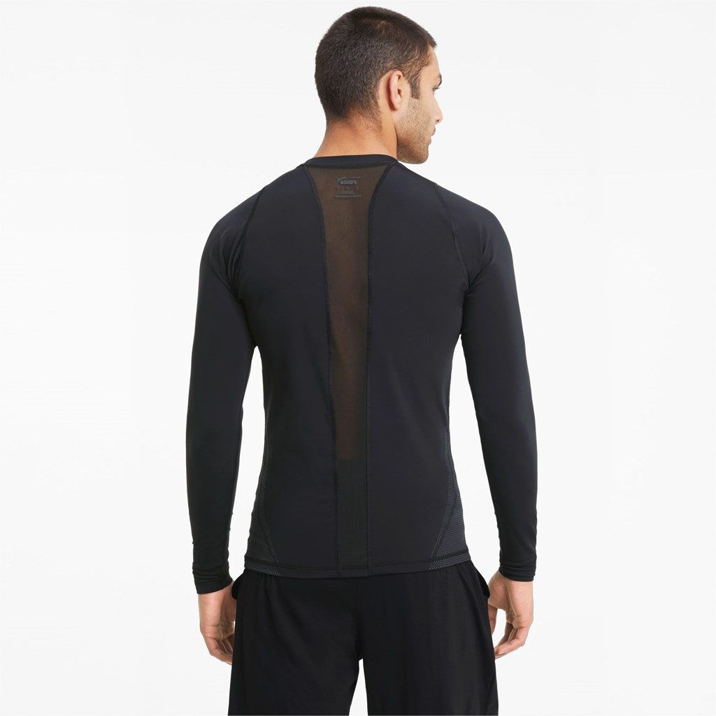 Pánské Běžecké Tričko Puma EXO-ADAPT Long Sleeve Černé | 620VTBZFG