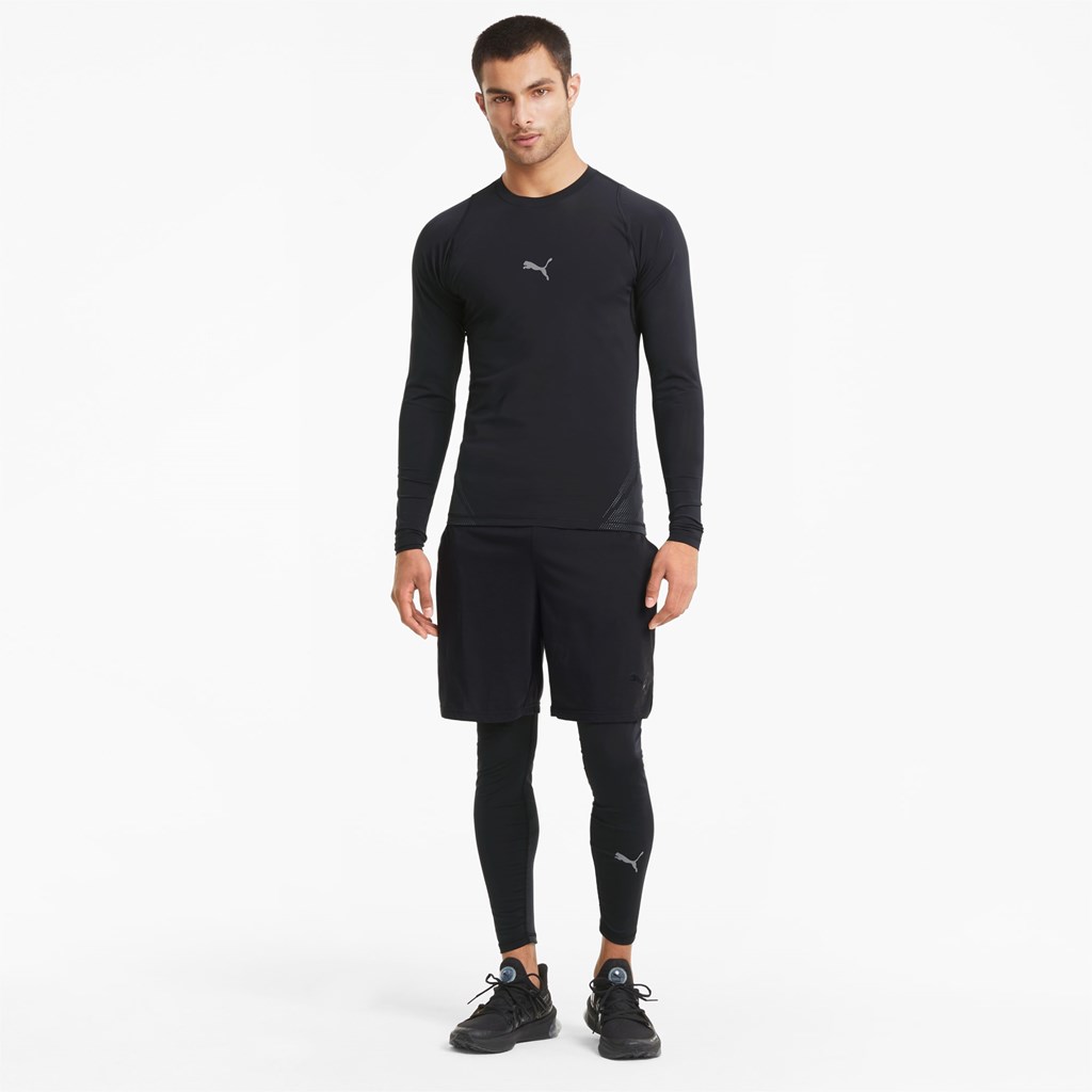 Pánské Běžecké Tričko Puma EXO-ADAPT Long Sleeve Černé | 620VTBZFG