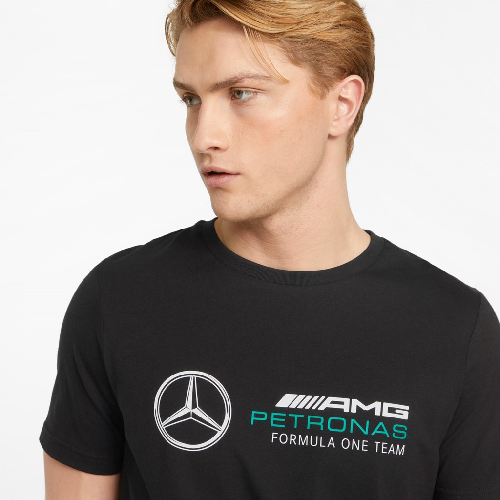 Pánské Běžecké Tričko Puma Mercedes F1 ESS Logo Černé | 135SLZBNG