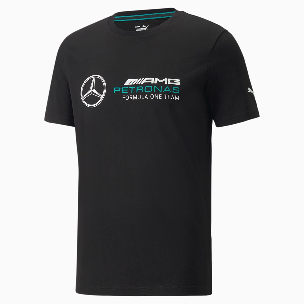 Pánské Běžecké Tričko Puma Mercedes F1 ESS Logo Černé | 135SLZBNG