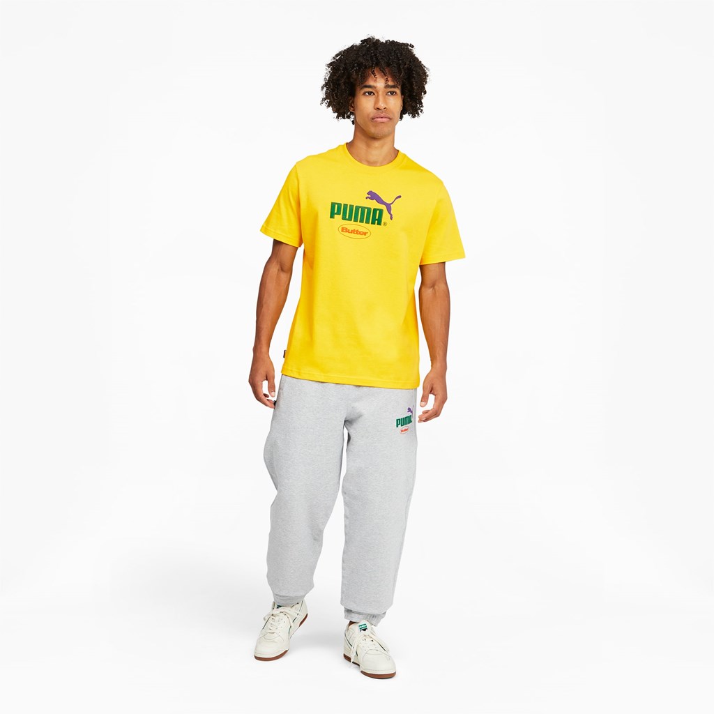 Pánské Běžecké Tričko Puma PUMA x BUTTER GOODS Graphic Maize | 013NEXFRV