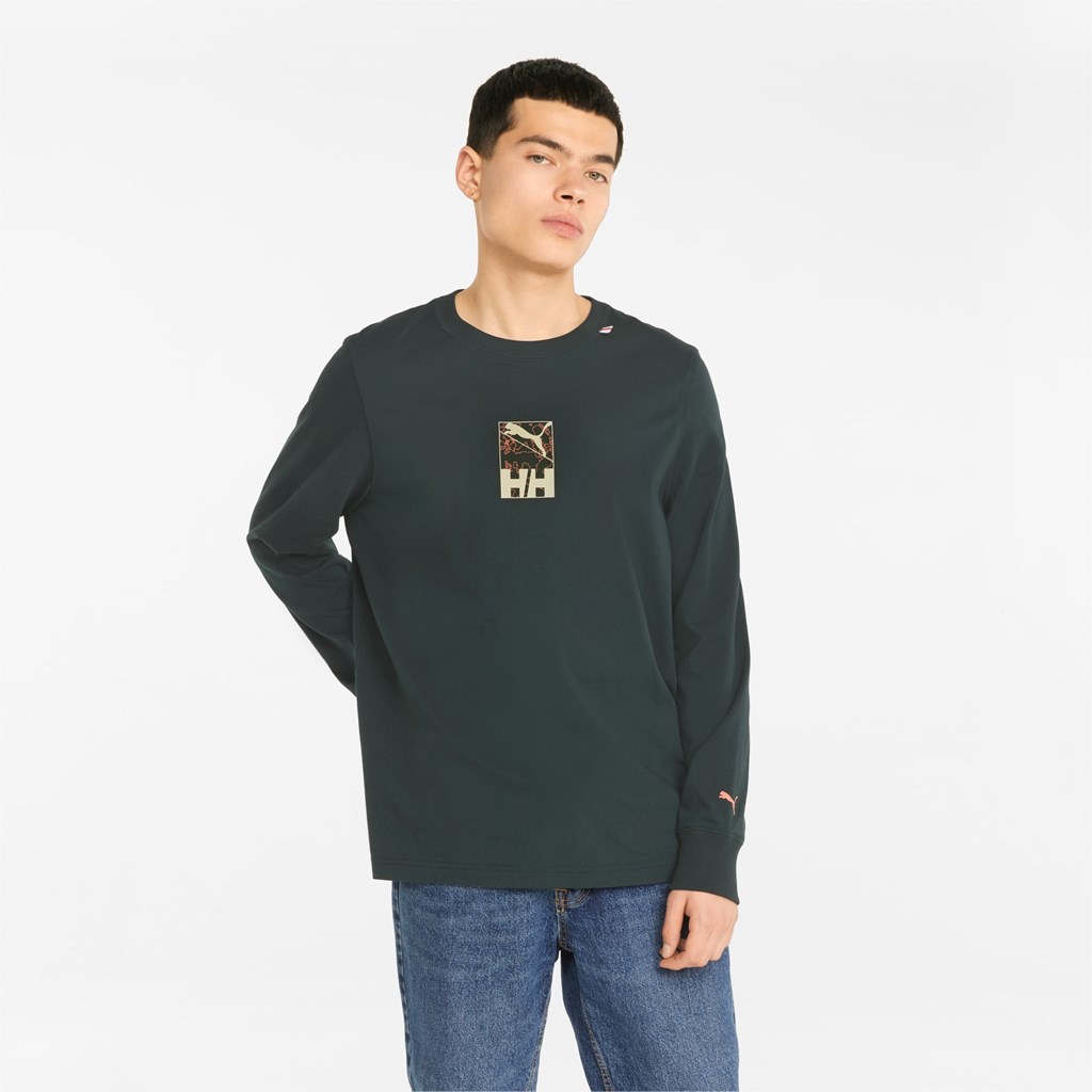 Pánské Běžecké Tričko Puma PUMA x HELLY HANSEN Long Sleeve Scarab | 201EPHNGV