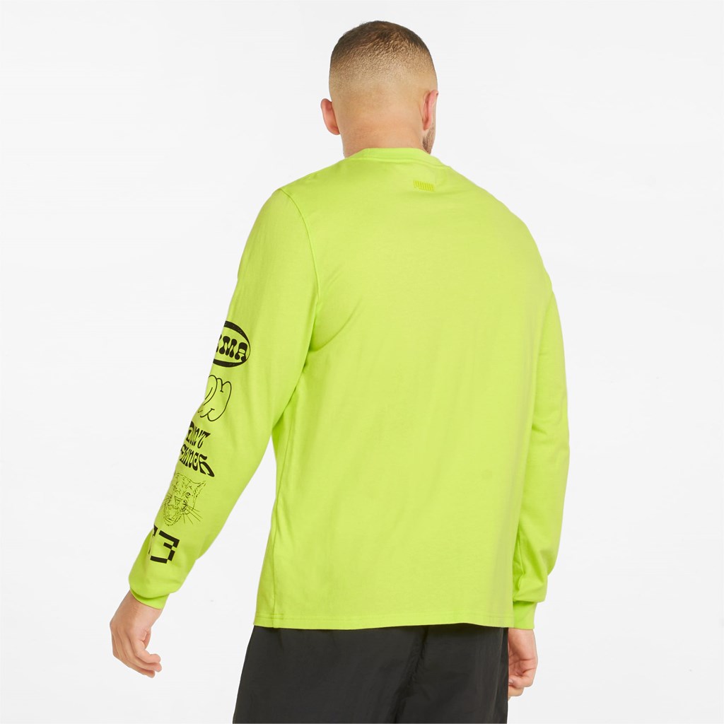 Pánské Běžecké Tričko Puma Qualifier Long Sleeve Basketball Žluté | 286LUFCBT