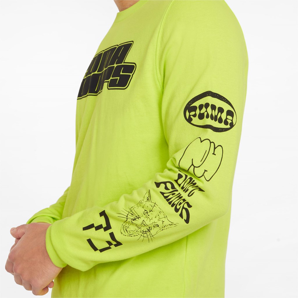 Pánské Běžecké Tričko Puma Qualifier Long Sleeve Basketball Žluté | 286LUFCBT