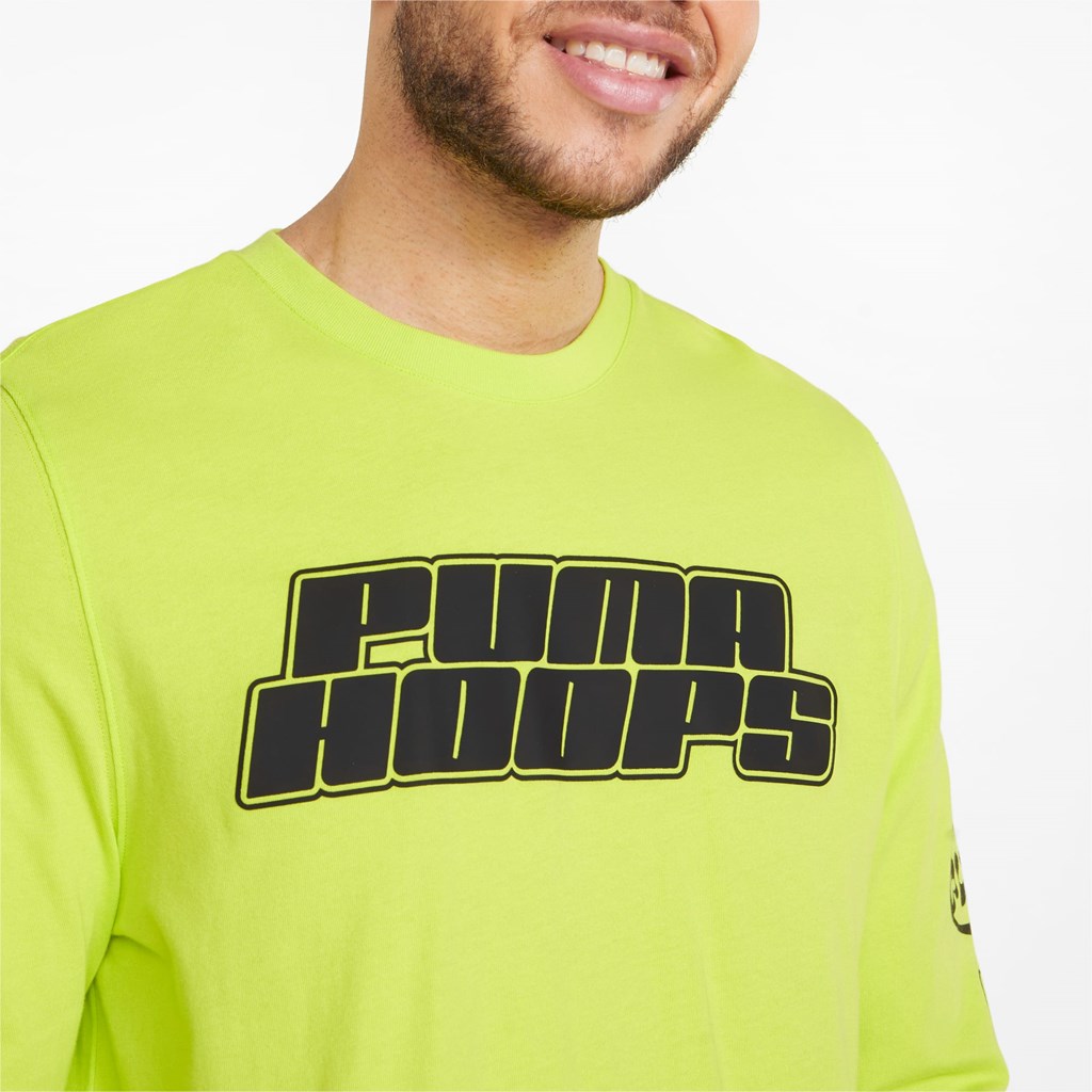 Pánské Běžecké Tričko Puma Qualifier Long Sleeve Basketball Žluté | 286LUFCBT