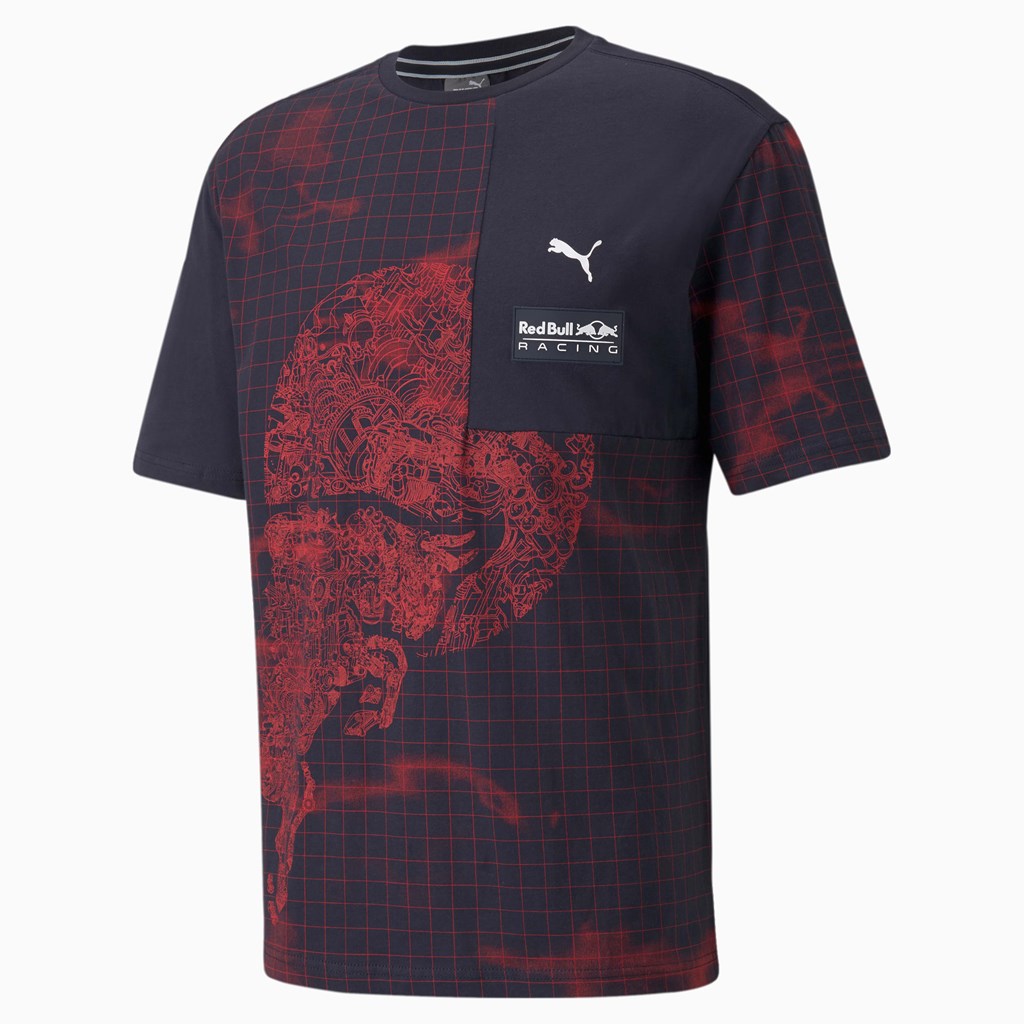 Pánské Běžecké Tričko Puma Red Bull Závodní Printed Night Sky | 784TDWIPO