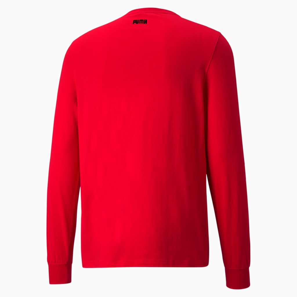 Pánské Běžecké Tričko Puma Scouted Long Sleeve Basketball Červené | 803CGAYZP