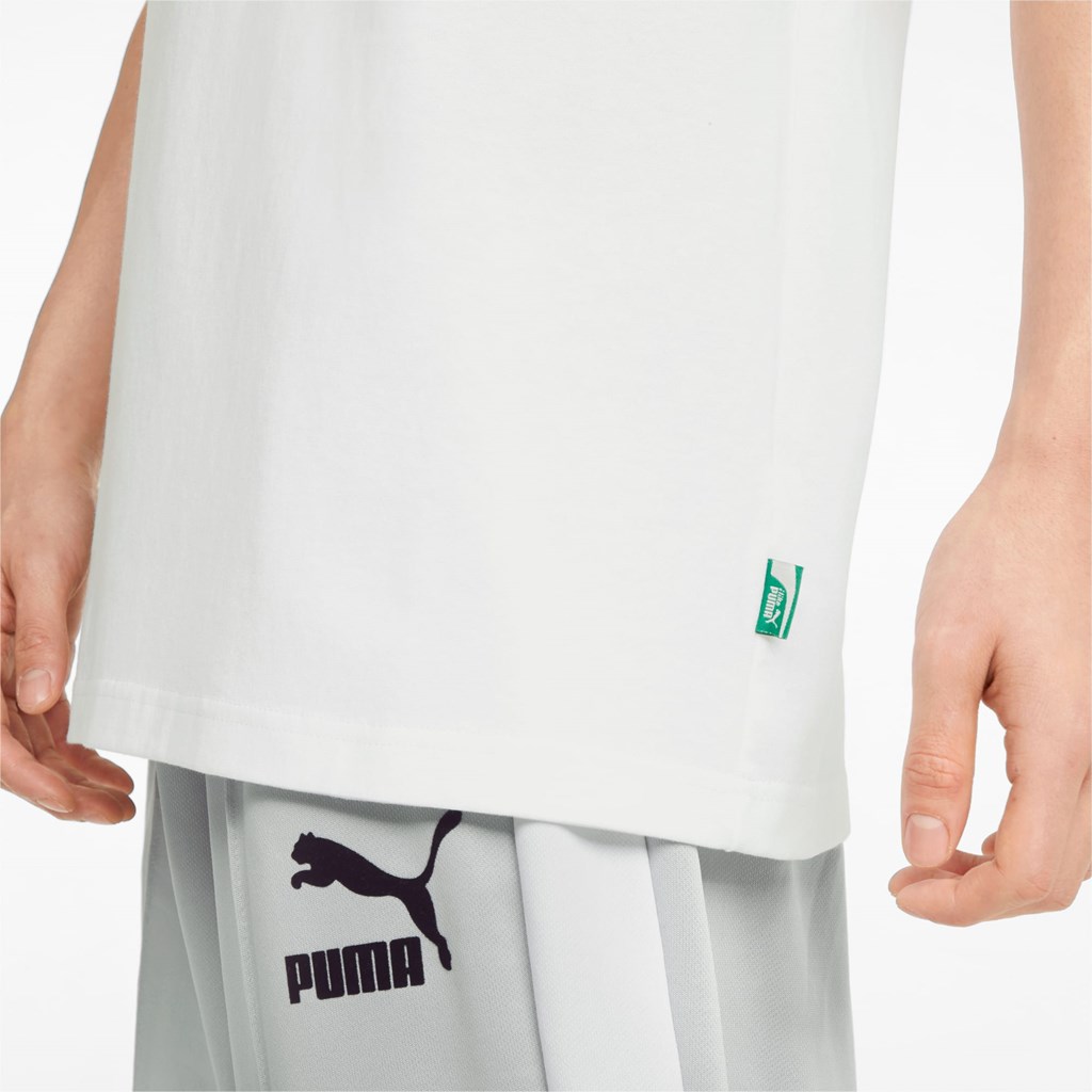 Pánské Běžecké Tričko Puma The NeverWorn Graphic Bílé | 768BGJMLW