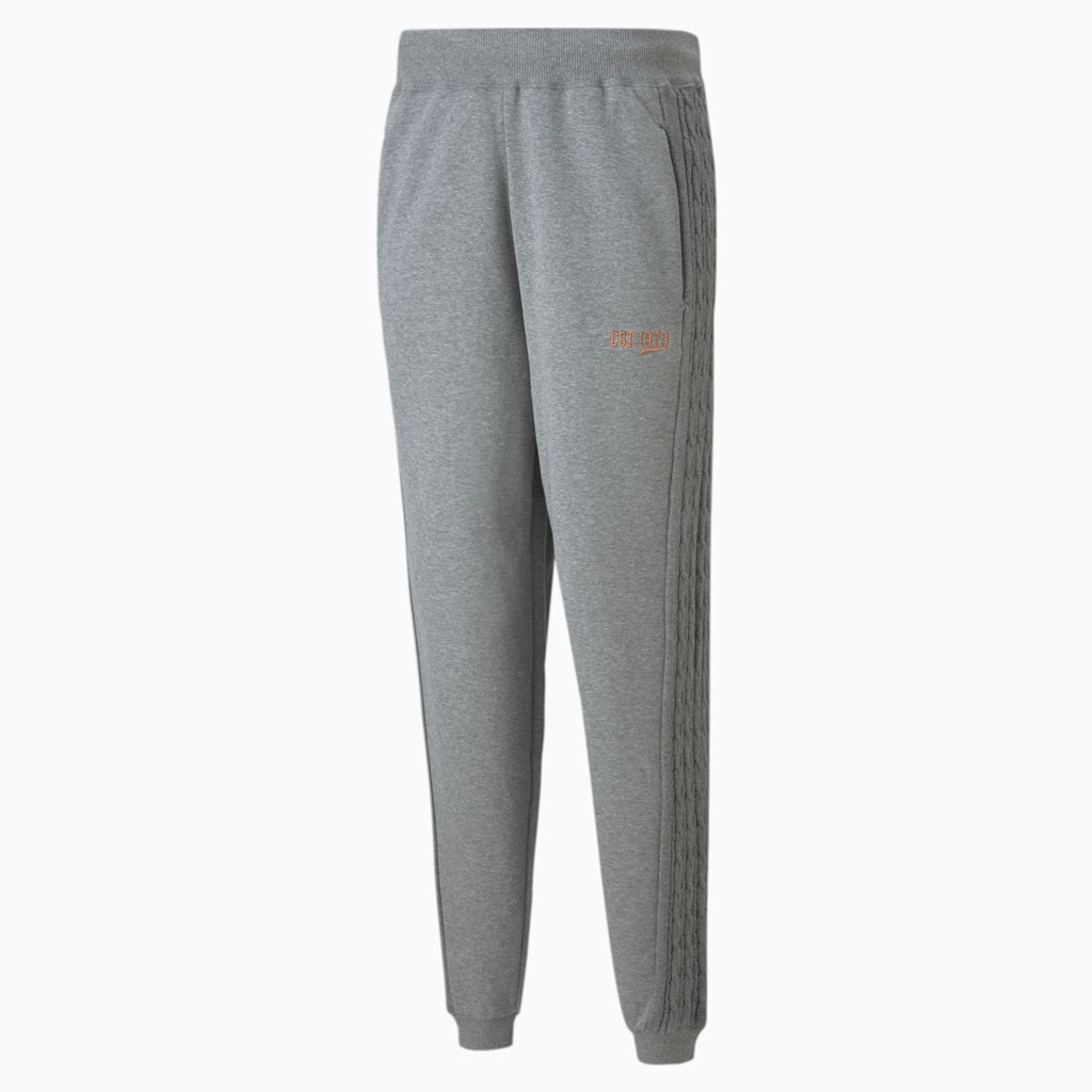 Pánské Kalhoty Puma Scorecard Basketball Medium Gray Heather | 831NQUPRG