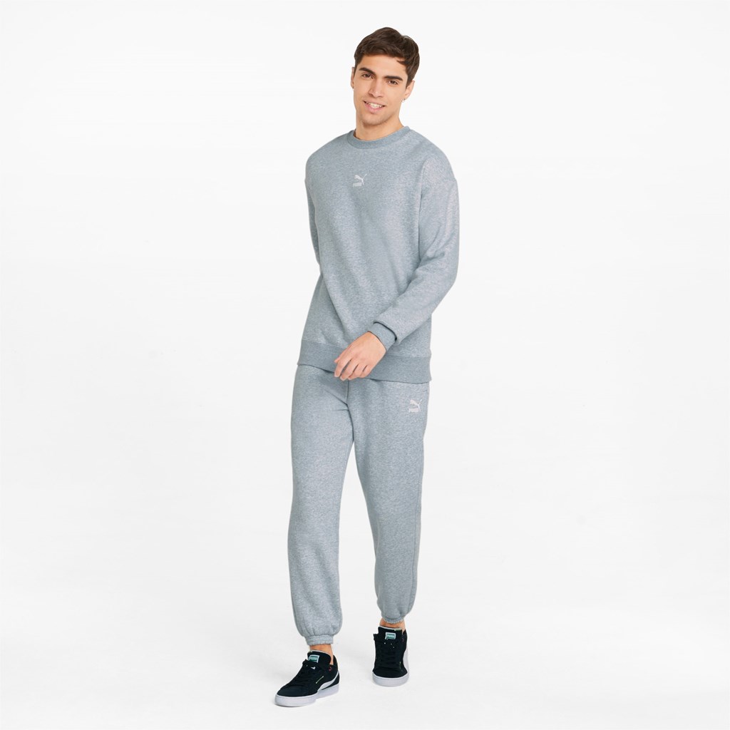 Pánské Mikiny Puma Classics Relaxed Crew Neck Světle | VDGP26853