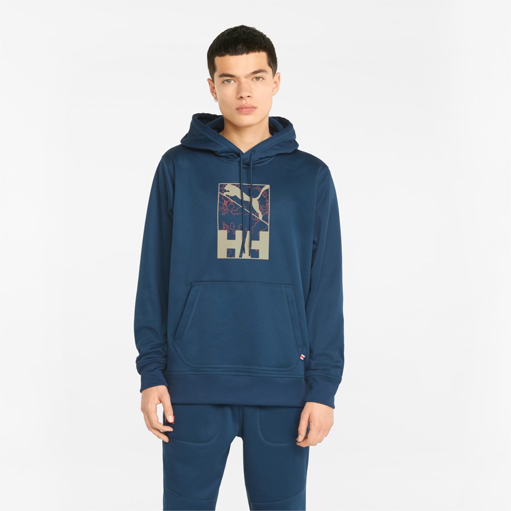 Pánské Mikiny S Kapucí Puma PUMA x HELLY HANSEN Zimní Blankyt | 461593-WVE