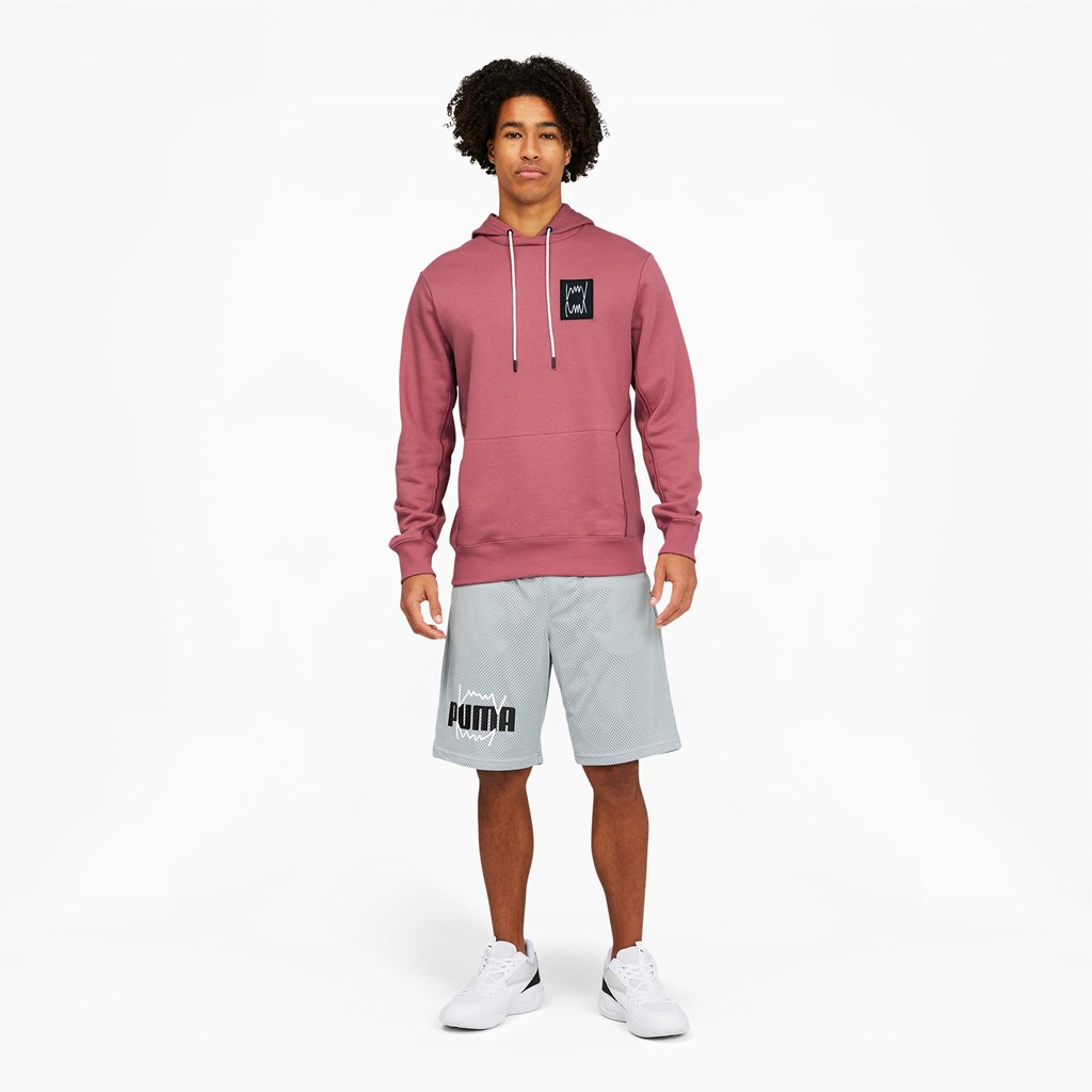 Pánské Mikiny S Kapucí Puma Pivot Basketball Mauvewood | 739214-FYP