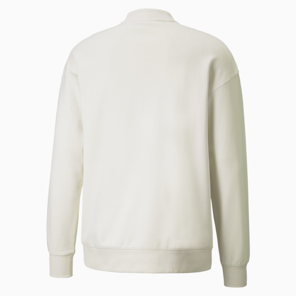 Pánské Svetry Puma Classics High Crew Neck Ivory Glow | AOCRW9648