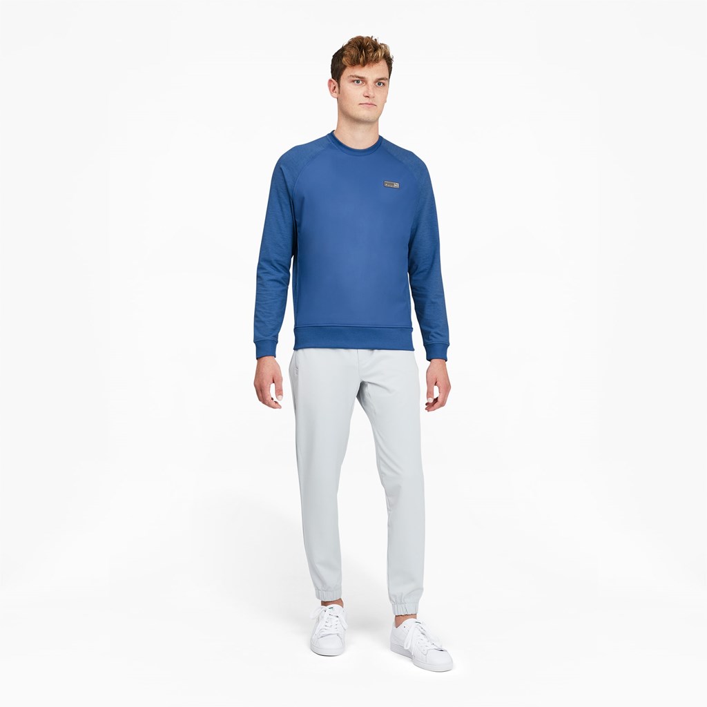 Pánské Svetry Puma EGW CLOUDSPUN PM Golfové Crewneck Blankyt | RGDQK2501