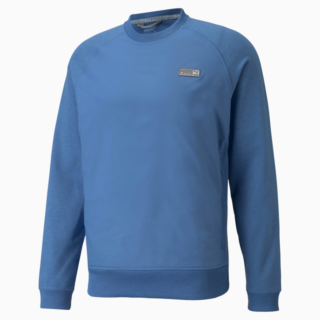 Pánské Svetry Puma EGW CLOUDSPUN PM Golfové Crewneck Blankyt | RGDQK2501