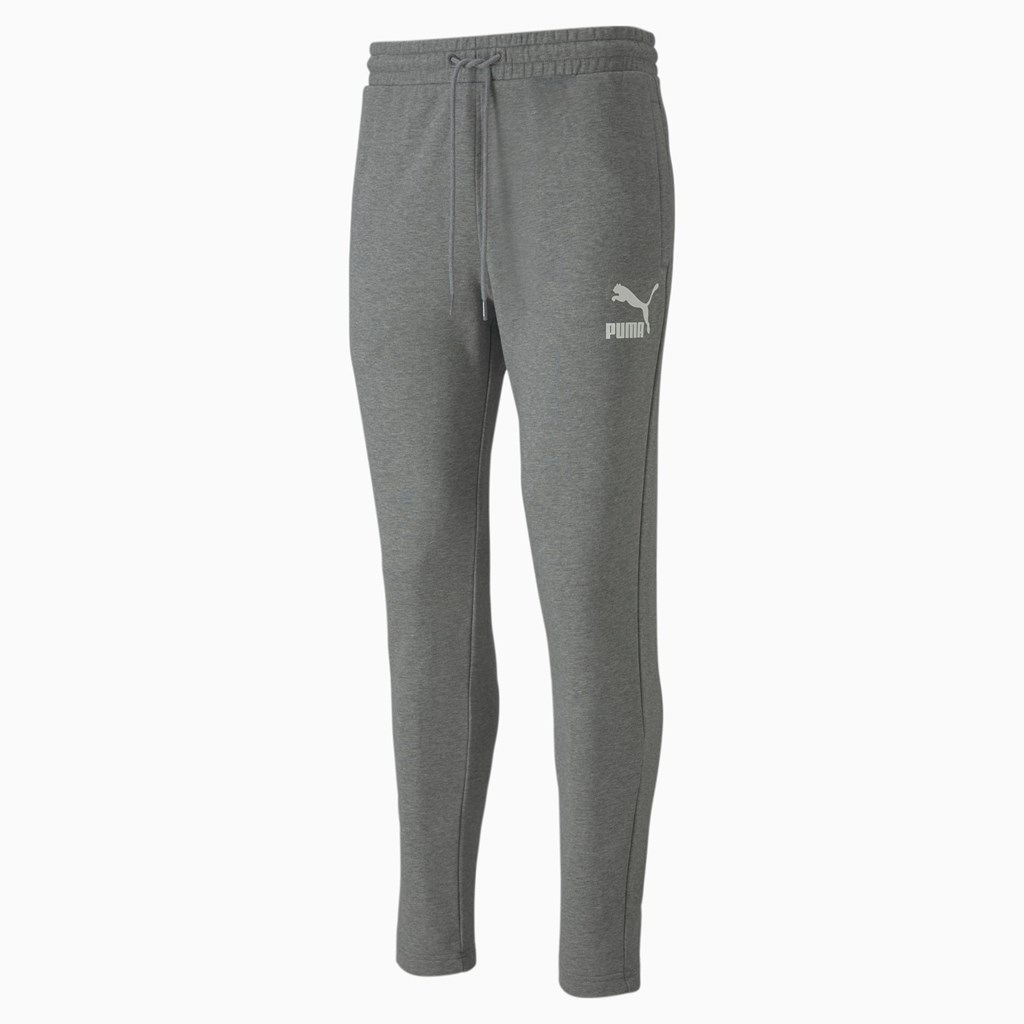 Pánské Sweatpants Puma Classics Medium Gray Heather | ARJCS2197