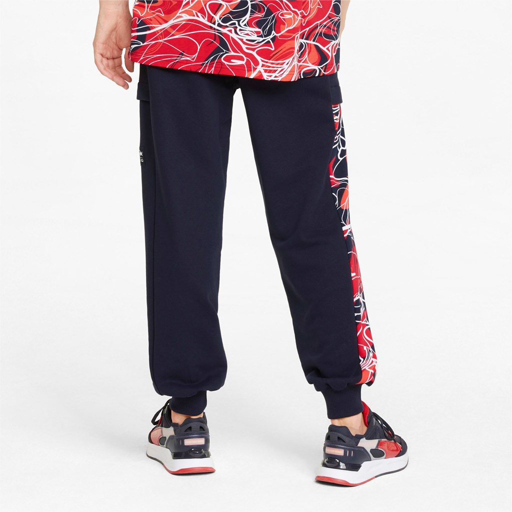 Pánské Sweatpants Puma Red Bull Závodní Printed Night Sky | RFVOD3245