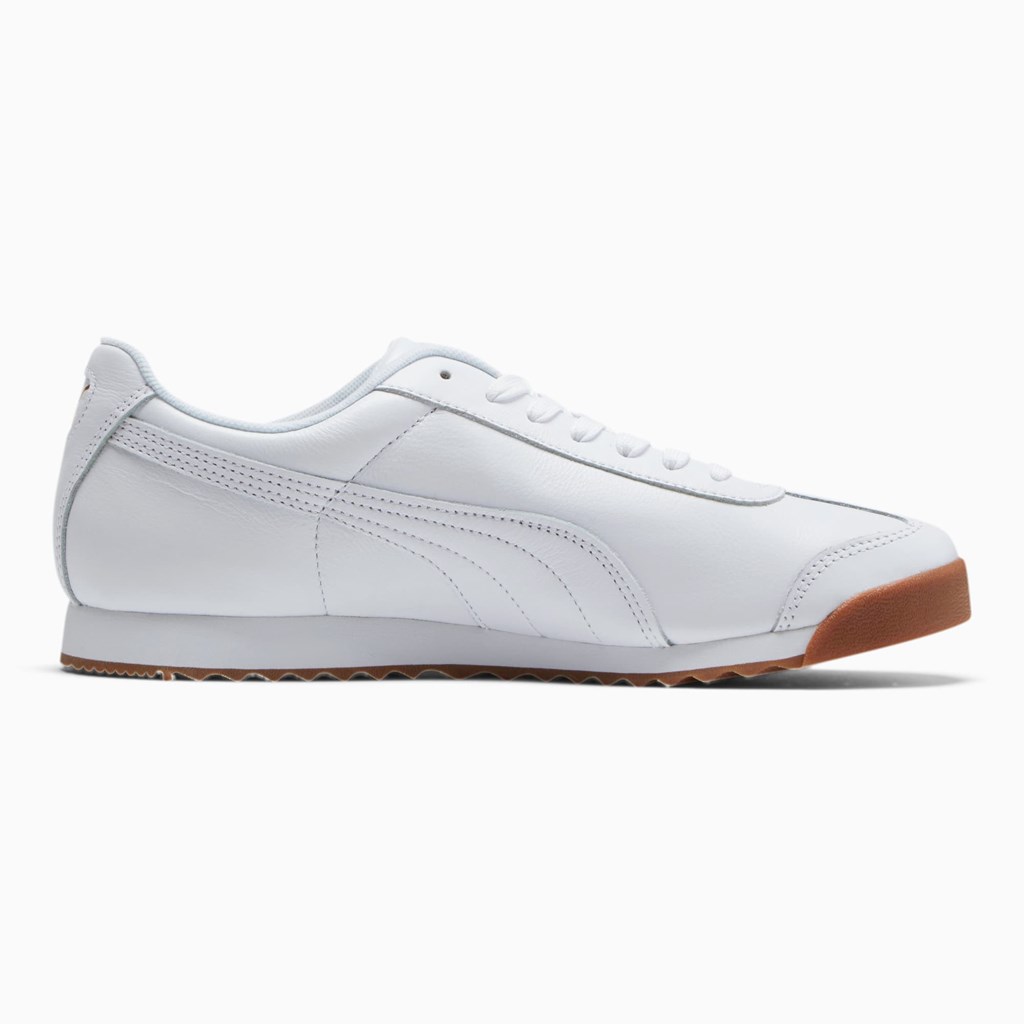 Pánské Tenisky Puma Roma Classic Gum Bílé Zlaté | QFI-258107