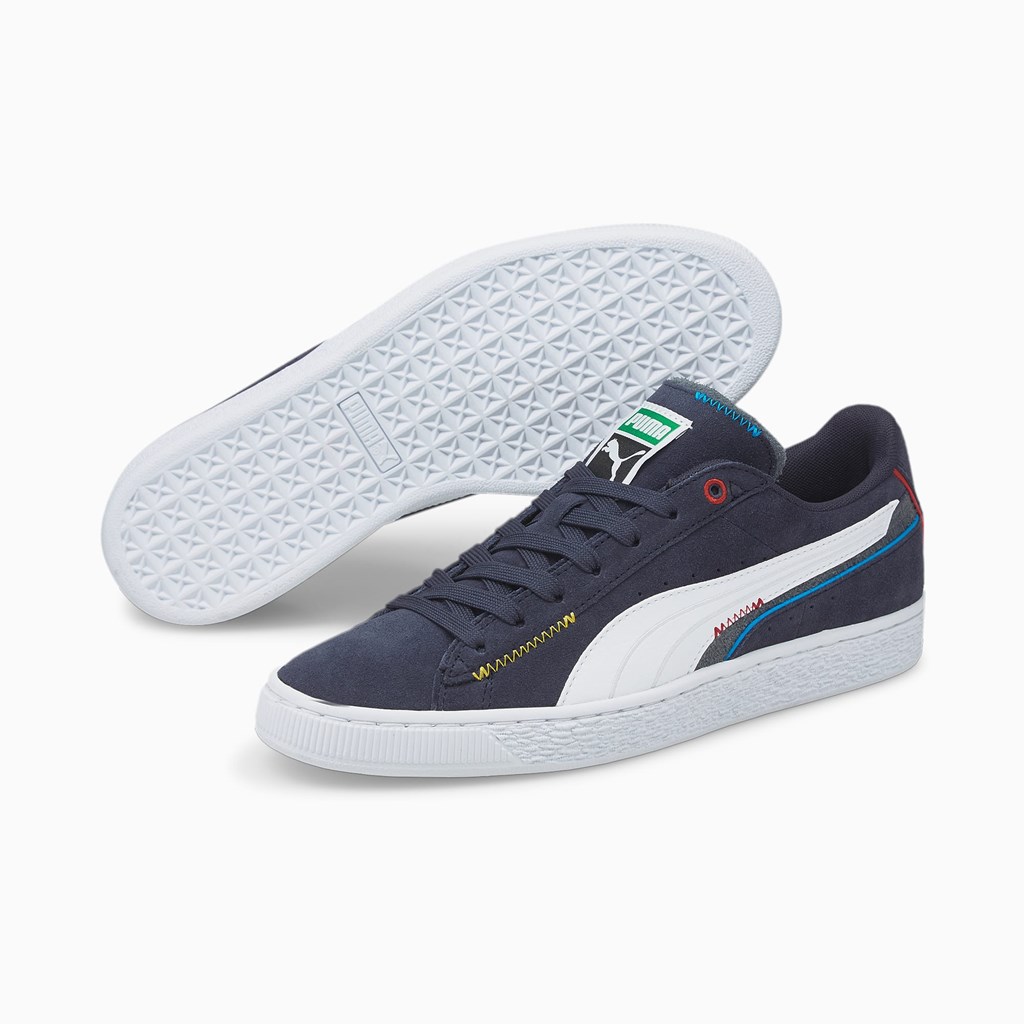 Pánské Tenisky Puma Suede Displaced Bílé Tmavě | CWEHN2497