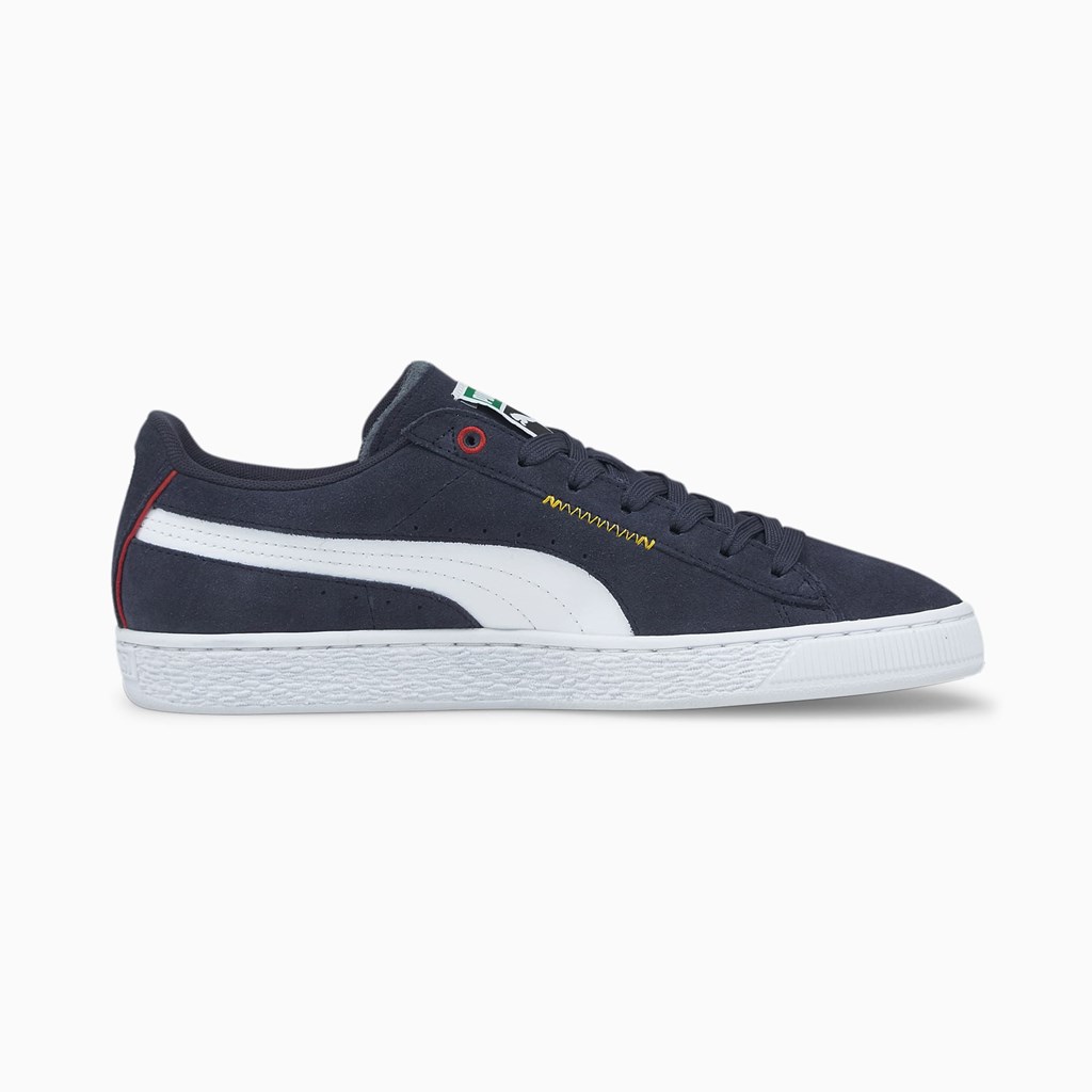 Pánské Tenisky Puma Suede Displaced Bílé Tmavě | CWEHN2497