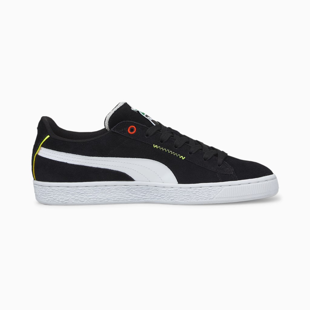 Pánské Tenisky Puma Suede Displaced Černé Bílé | BZV-165482