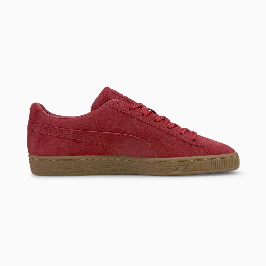 Pánské Tenisky Puma Suede Gum Červené | YRT-314250