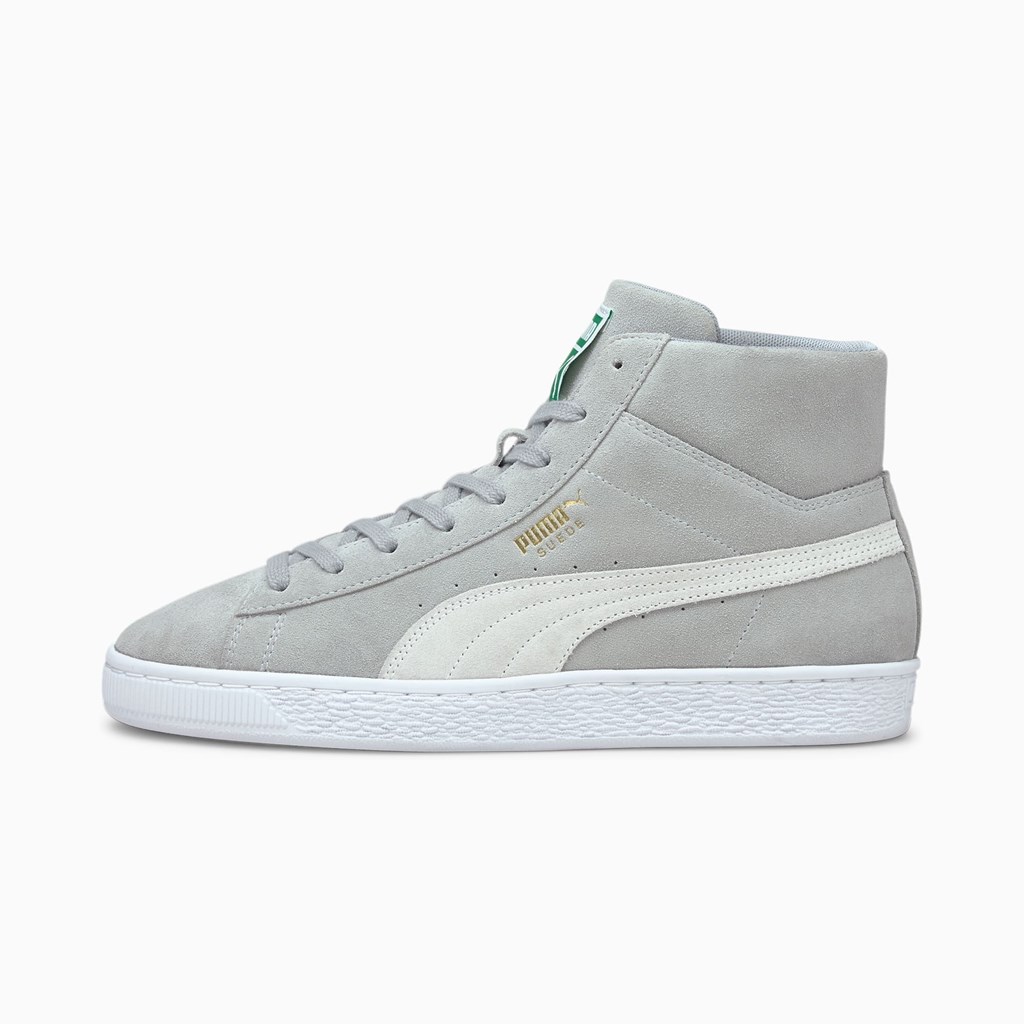 Pánské Tenisky Puma Suede Mid XXI Bílé | YBNQF0359