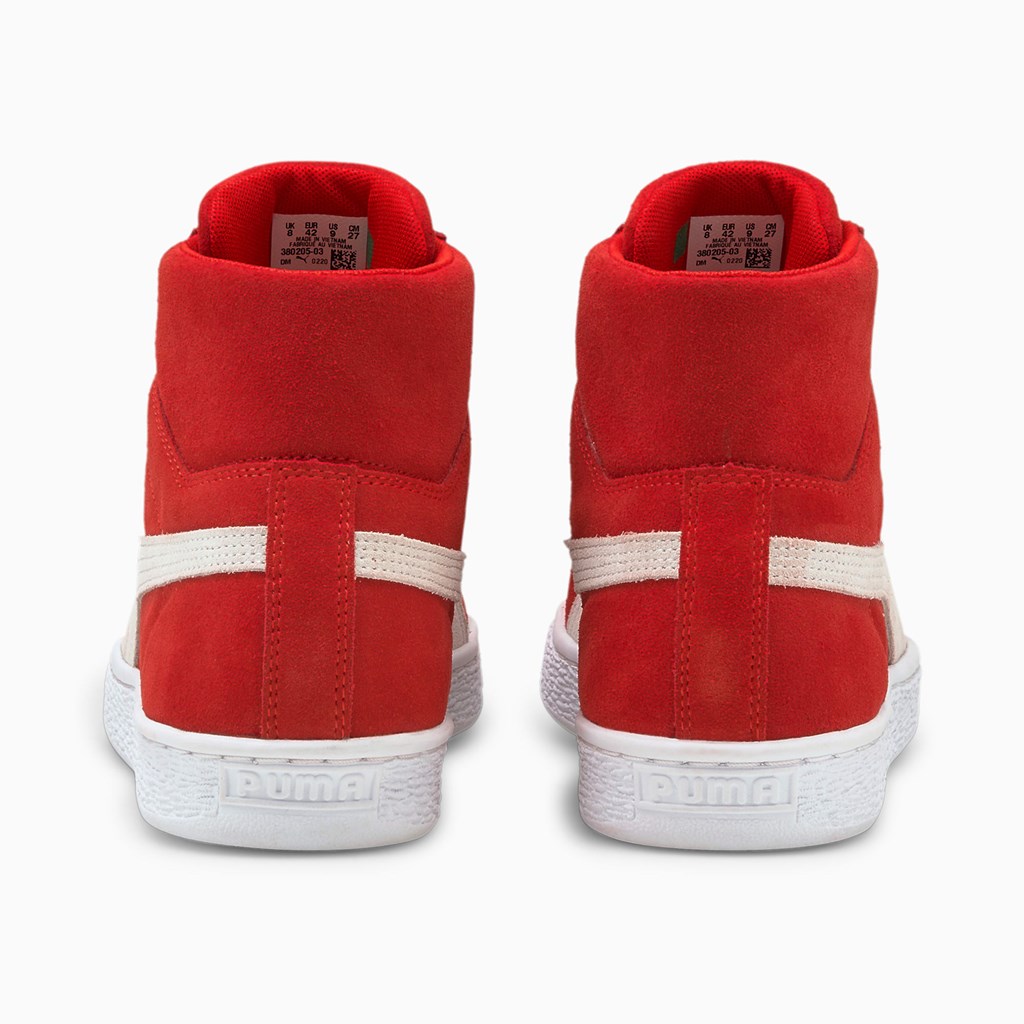 Pánské Tenisky Puma Suede Mid XXI Červené Bílé | AMSVO7856