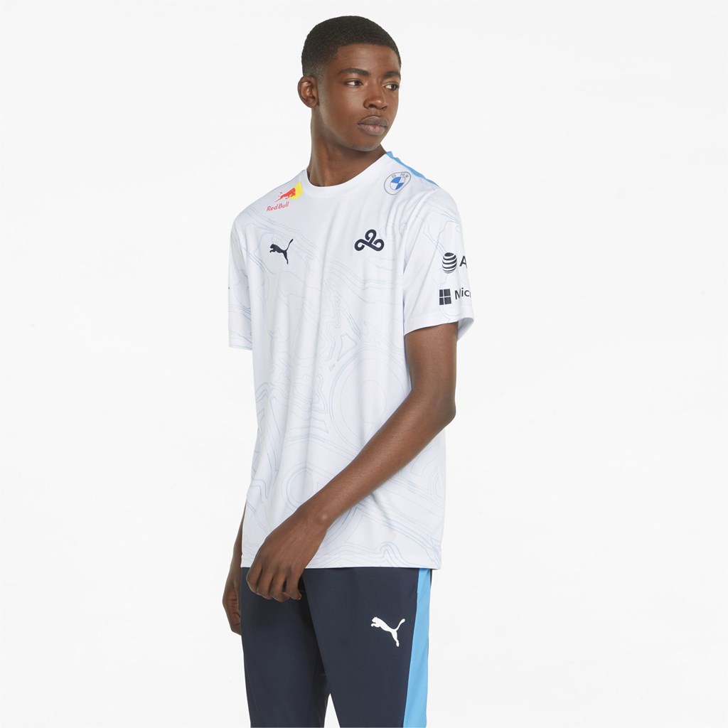 Pánské Tričko Puma Cloud9 E7 Replica Esports Bílé | 670ZJXSLY